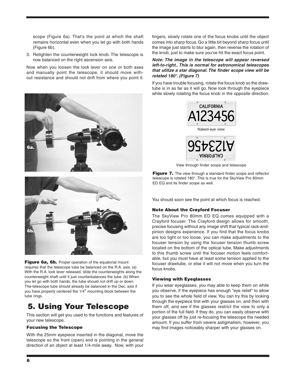 Using your telescope | Orion SKYVIEW 9884 User Manual | Page 6 / 18