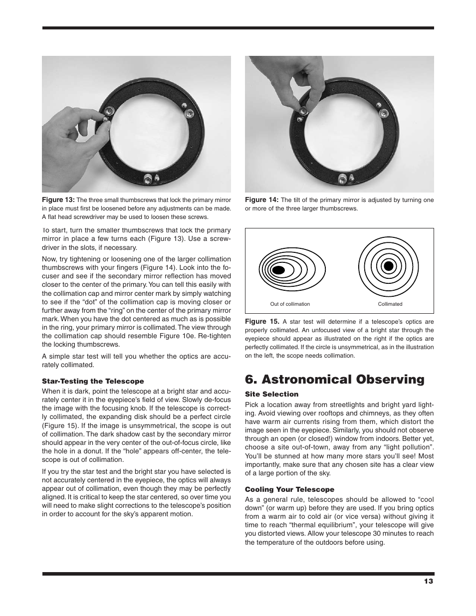 Astronomical observing | Orion ASTROVIEW 9827 User Manual | Page 13 / 18
