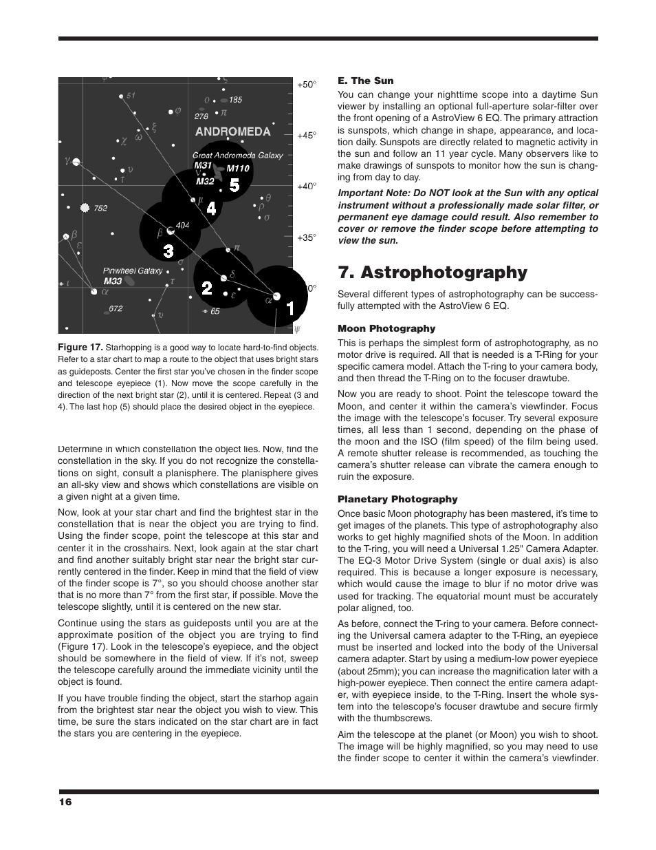 Astrophotography | Orion ASTROVIEW 9827 User Manual | Page 16 / 18