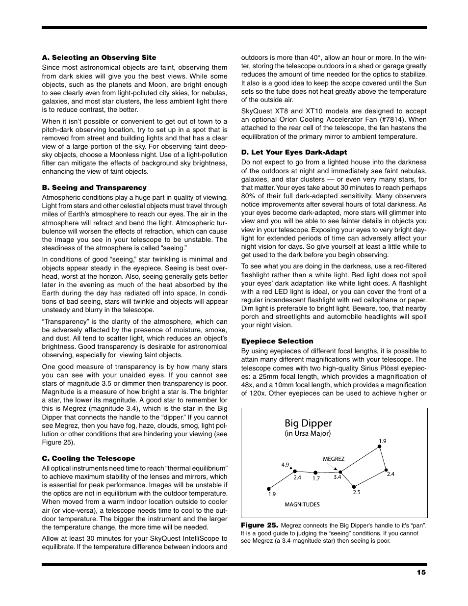 Orion XT10 User Manual | Page 15 / 20