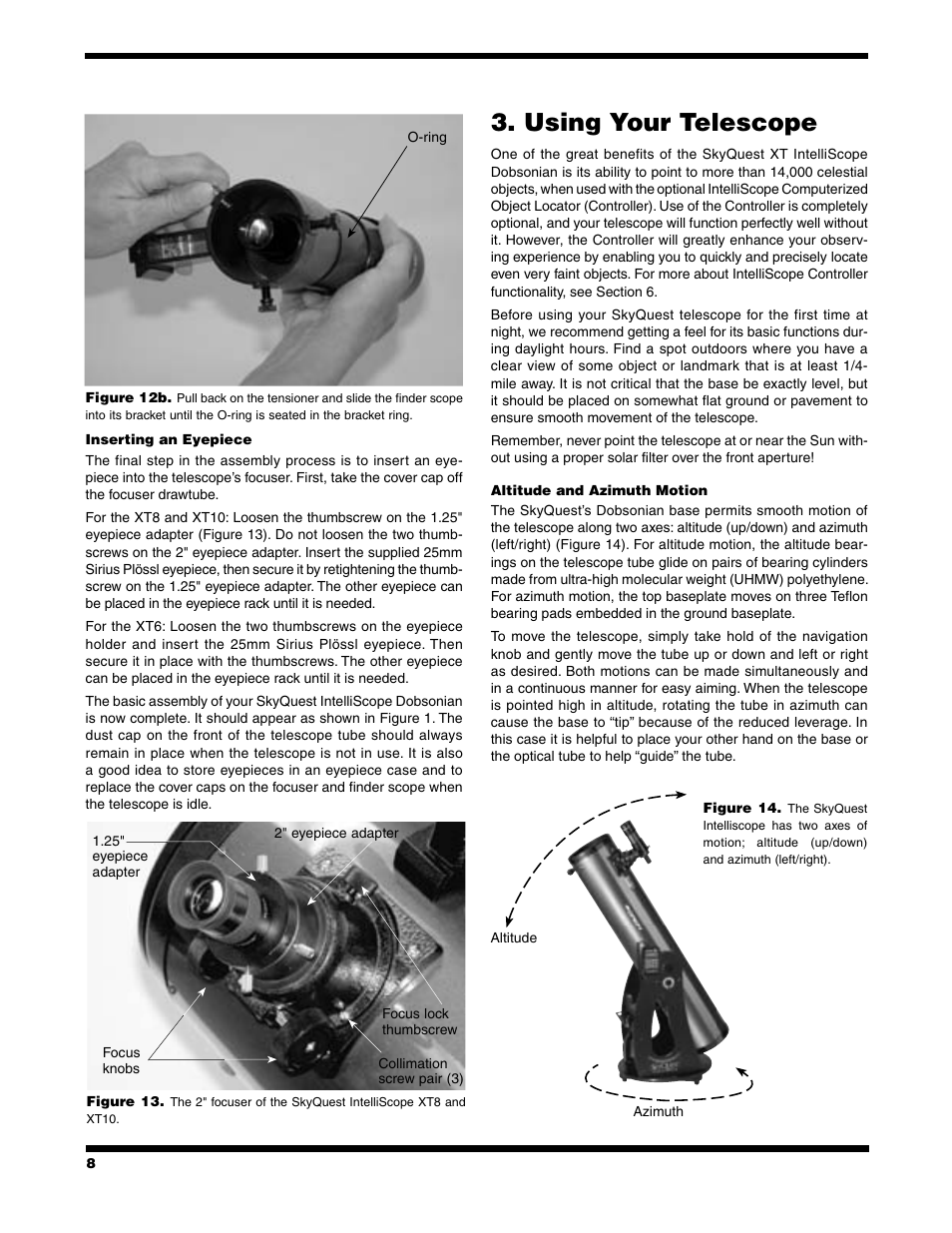 Using your telescope | Orion XT10 User Manual | Page 8 / 20