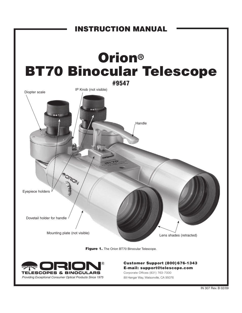 Orion BT70 User Manual | 4 pages