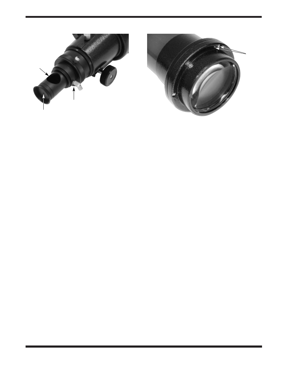 Collimation, Care and maintenance | Orion 100 EQ User Manual | Page 15 / 16