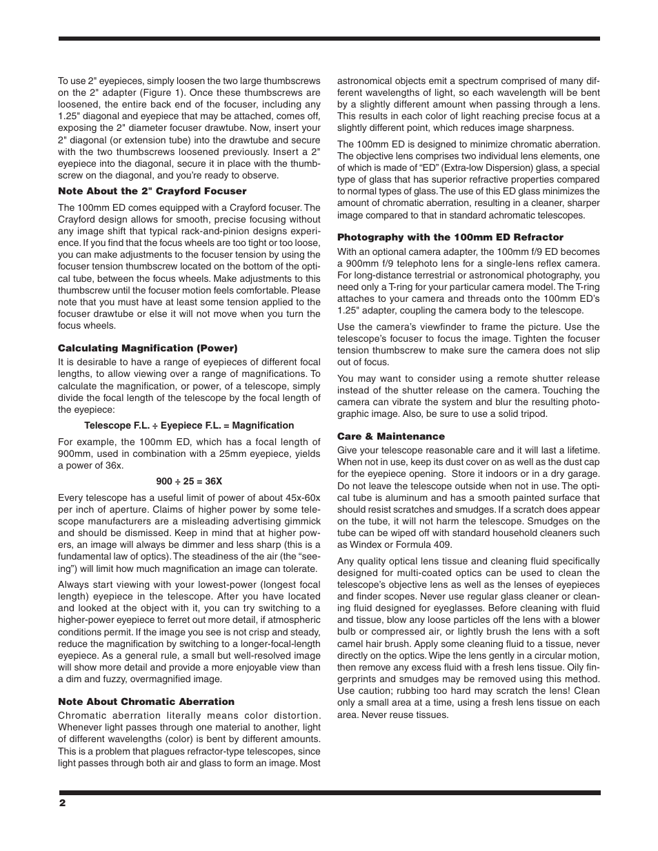 Orion 9975 User Manual | Page 2 / 3