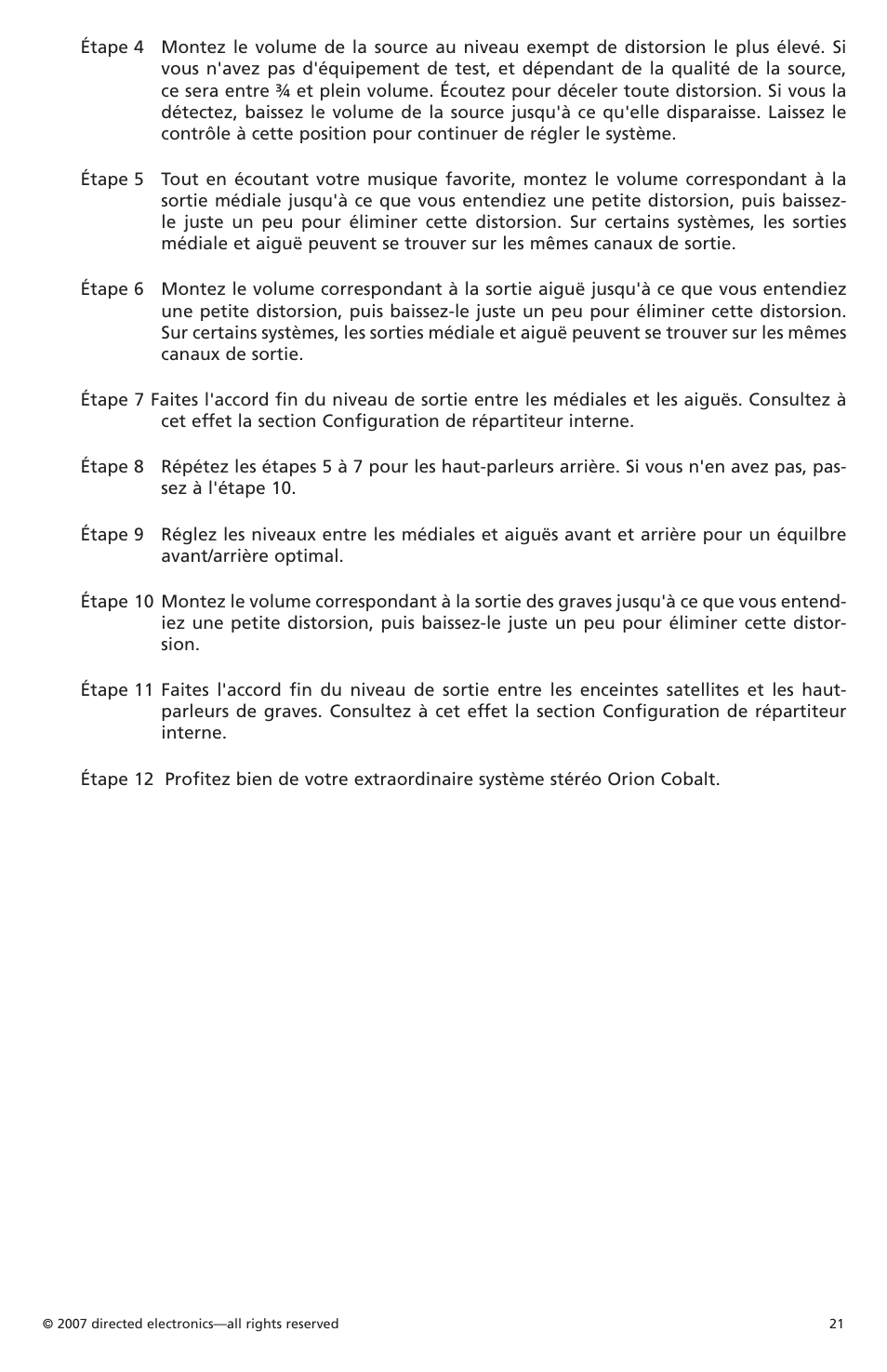Orion CobaltTM G42110 User Manual | Page 22 / 66