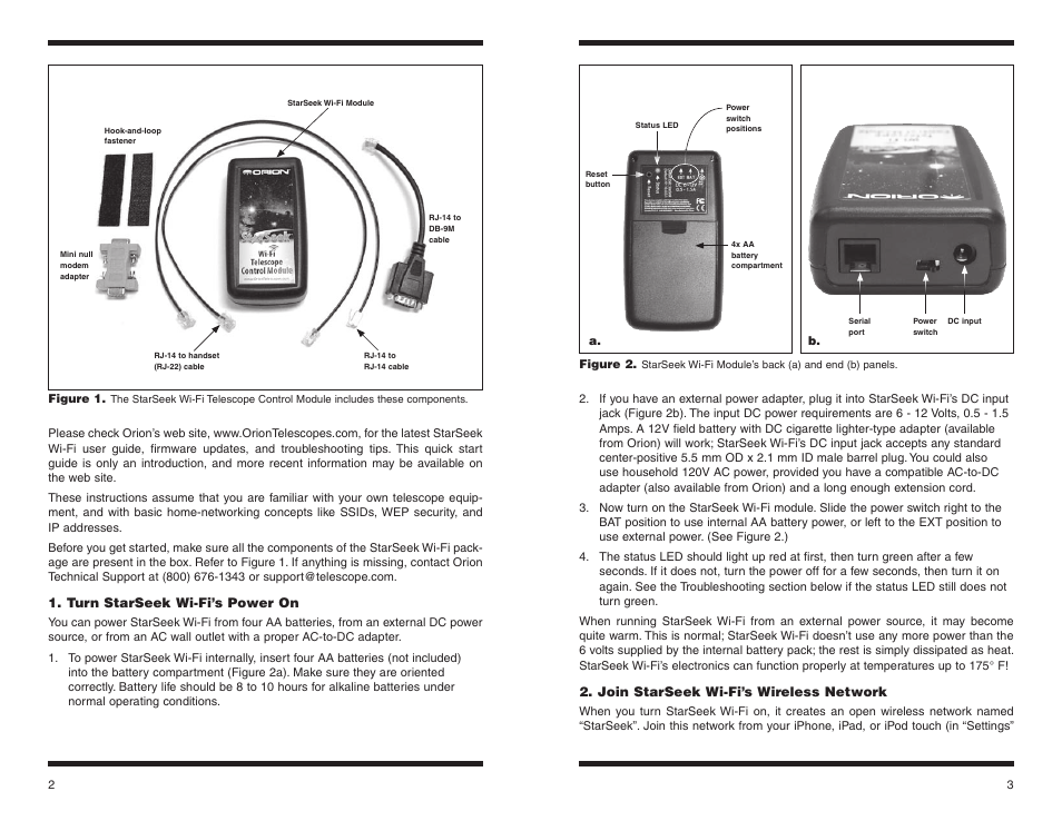 Orion STARSEEK 5685 User Manual | Page 2 / 5