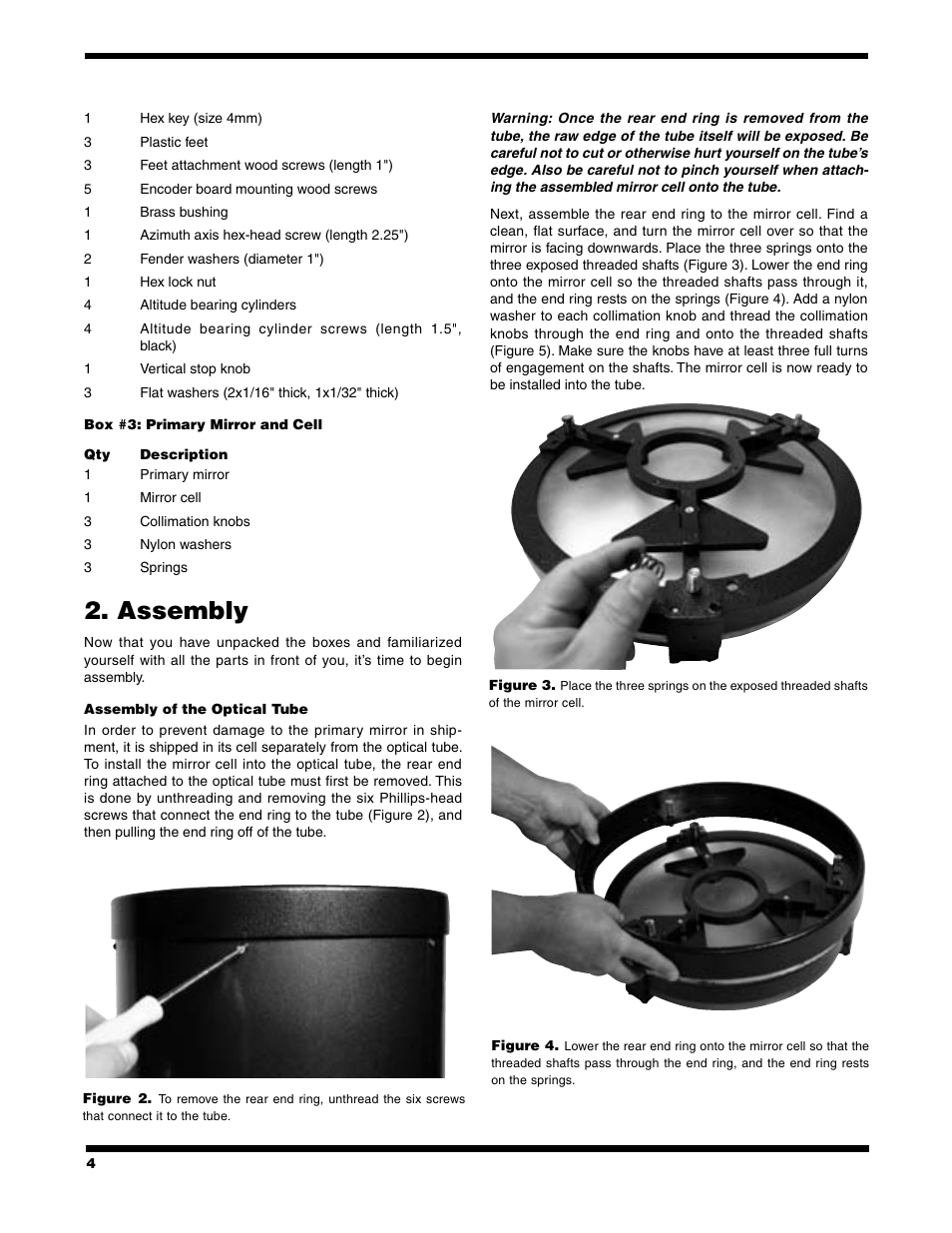 Assembly | Orion XT12 User Manual | Page 4 / 20