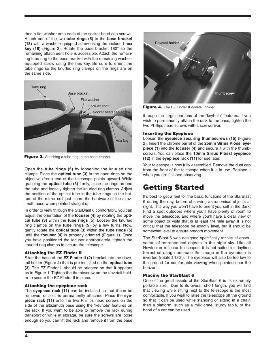 Getting started | Orion STARBLAST 6 9964 User Manual | Page 4 / 12
