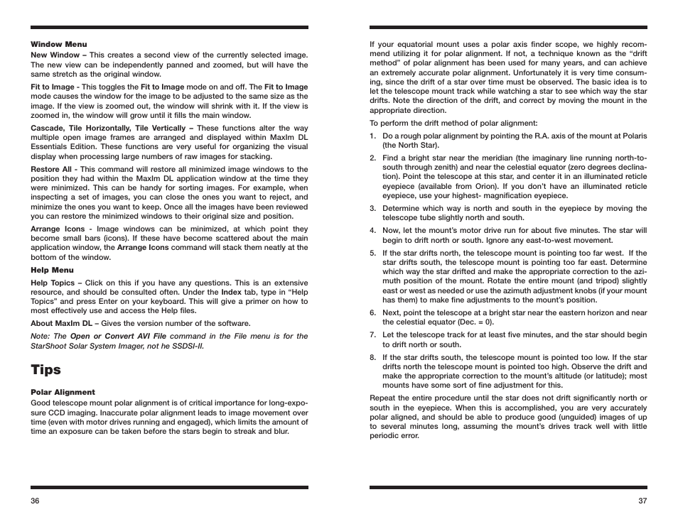 Tips | Orion 52080 User Manual | Page 19 / 22
