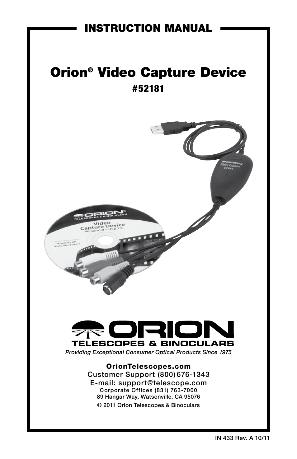 Orion 52181 User Manual | 11 pages