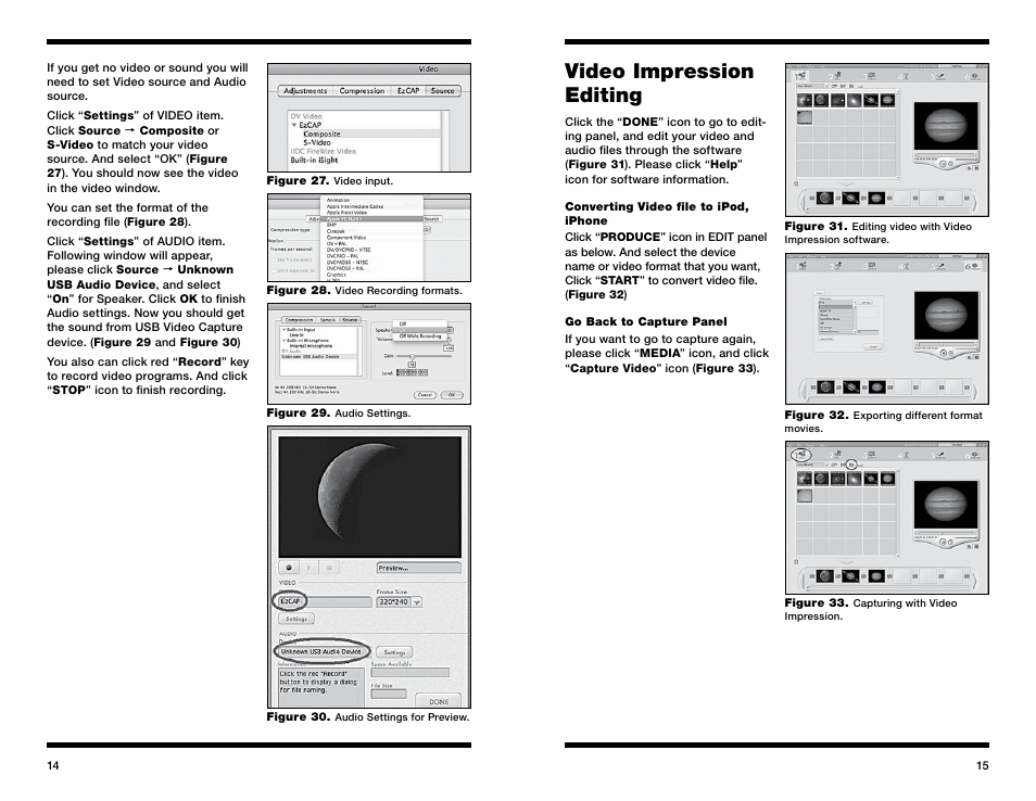 Video impression editing | Orion 52181 User Manual | Page 8 / 11