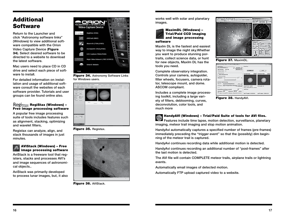 Additional software | Orion 52181 User Manual | Page 9 / 11