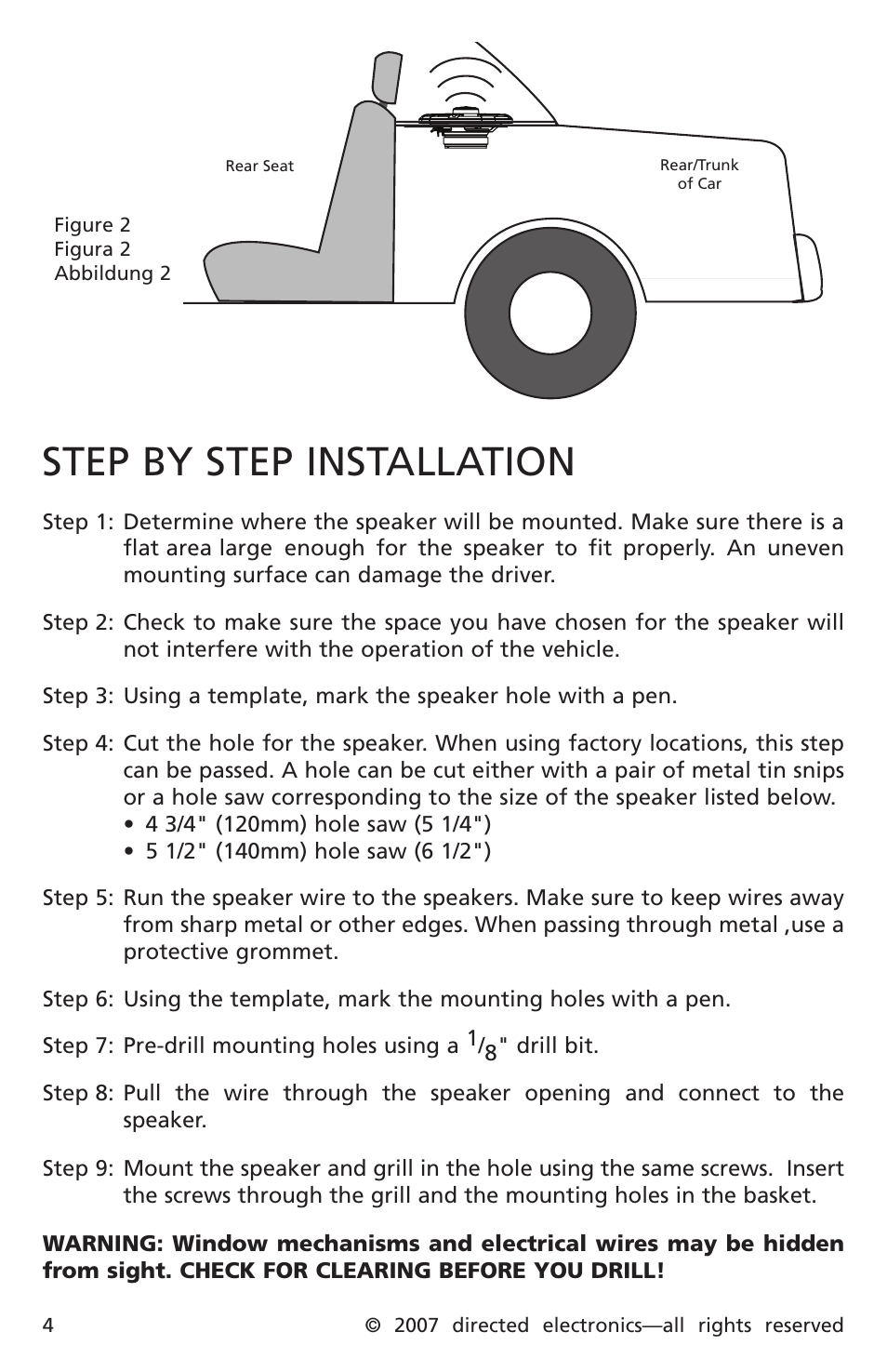 Step by step installation | Orion CO650 User Manual | Page 5 / 24