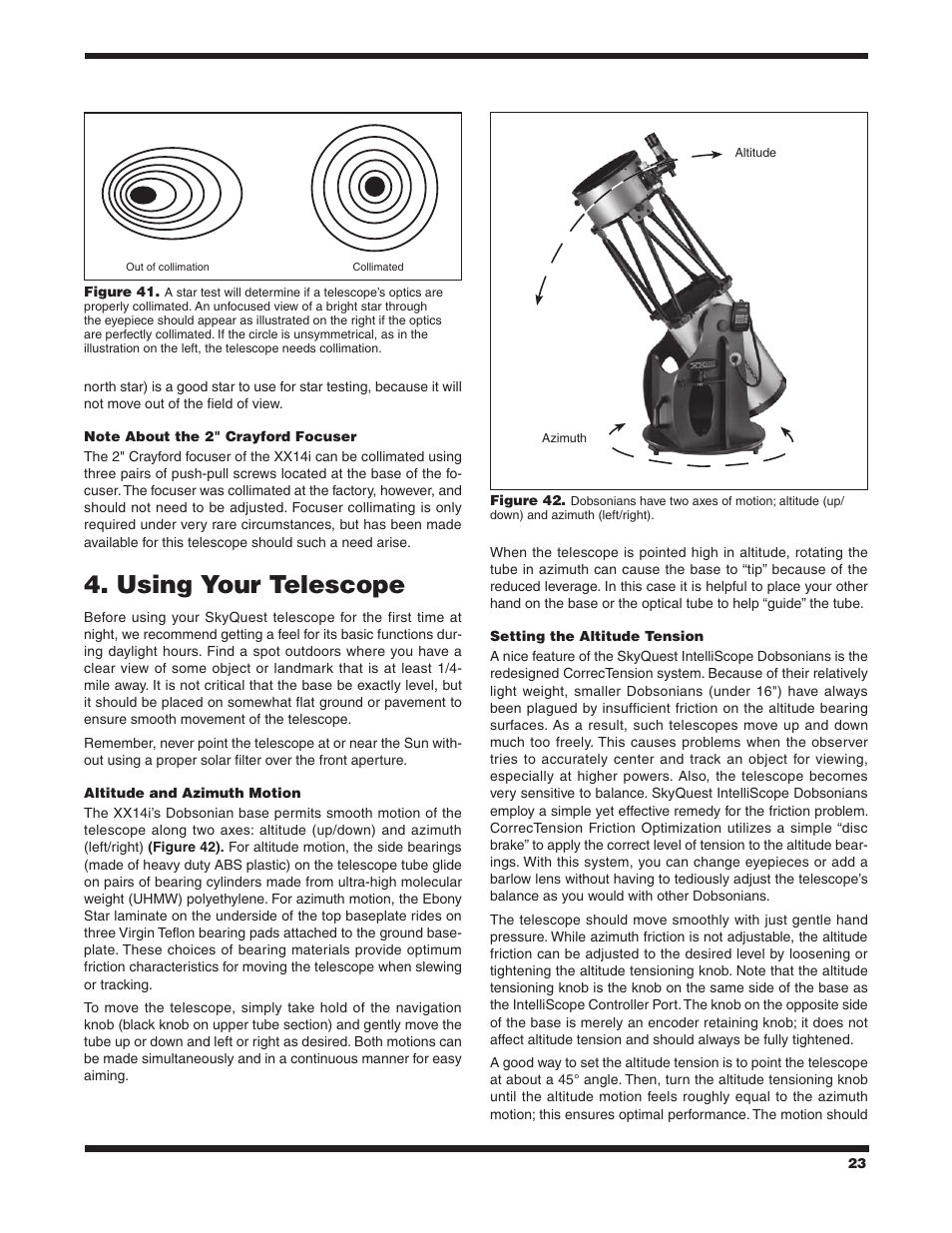 Using your telescope | Orion SKYQUEST XX14I User Manual | Page 23 / 34