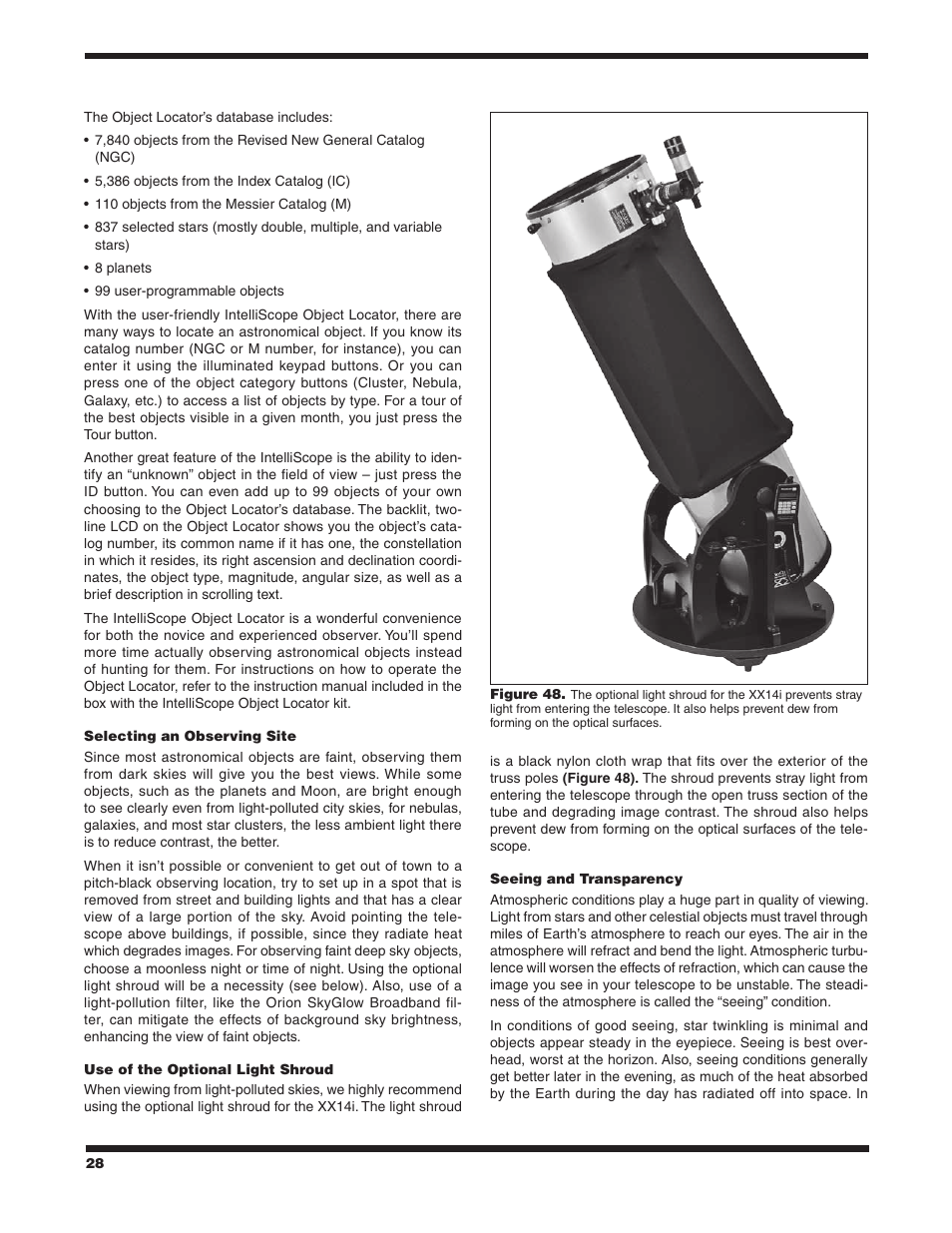 Orion SKYQUEST XX14I User Manual | Page 28 / 34