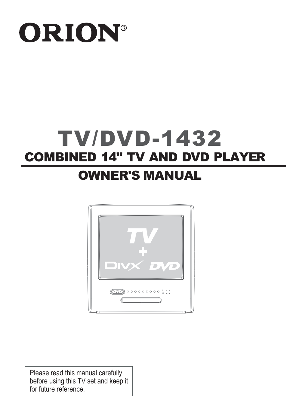 Orion TV/DVD-1432 User Manual | 36 pages