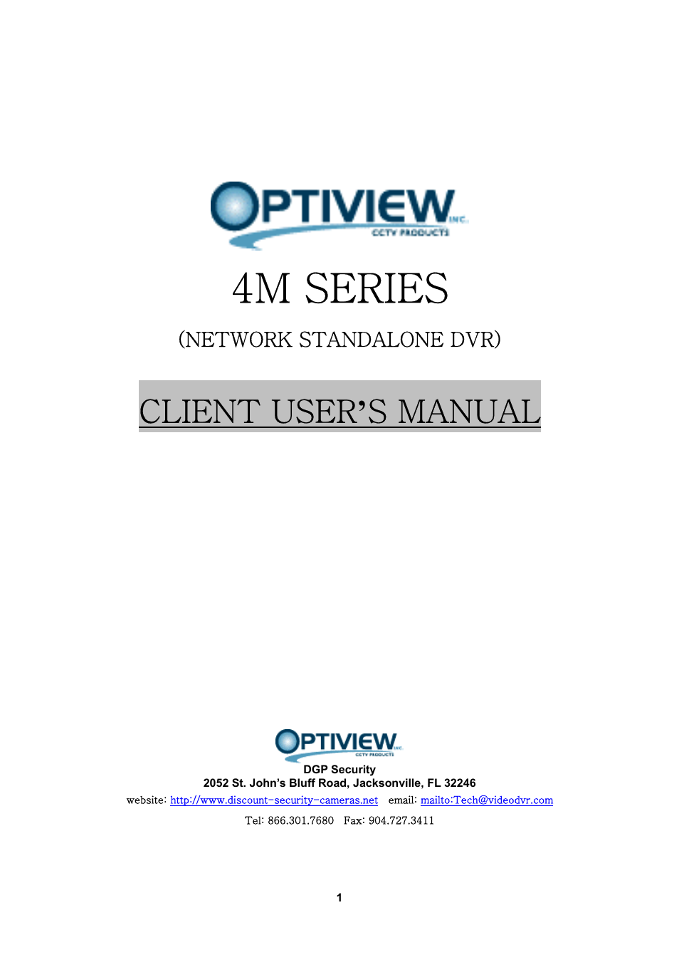 Optiview 4M User Manual | 14 pages