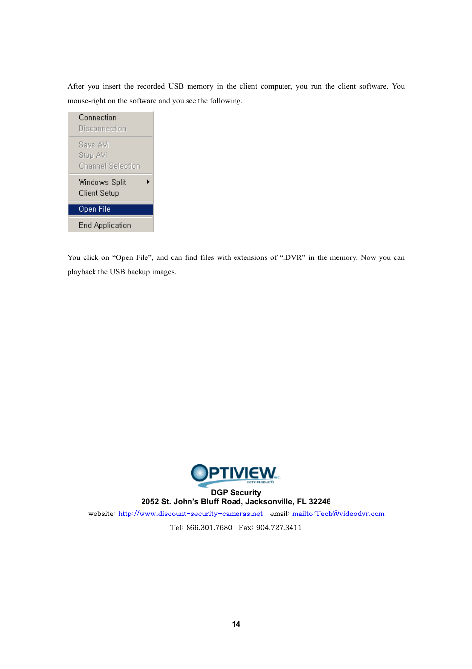 Optiview 4M User Manual | Page 14 / 14