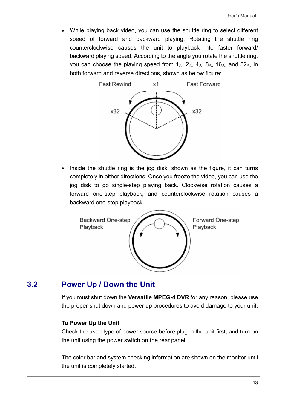2 power up / down the unit | Optiview DVR User Manual | Page 18 / 45