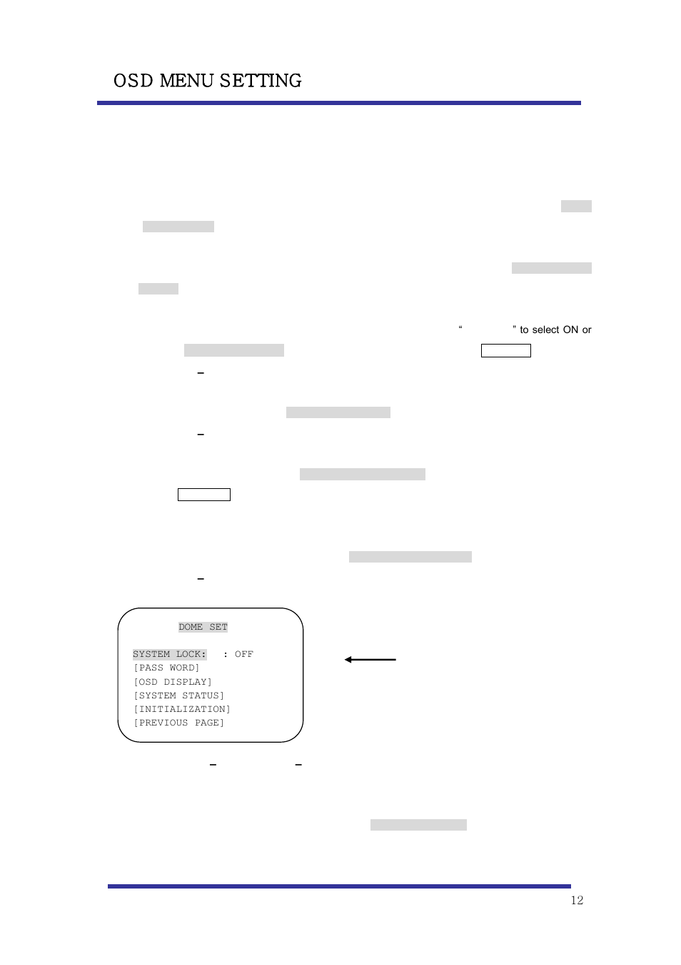 Os d menu s etting, B-8-1 | Optiview Mini Speed Dome Camera User Manual | Page 12 / 31