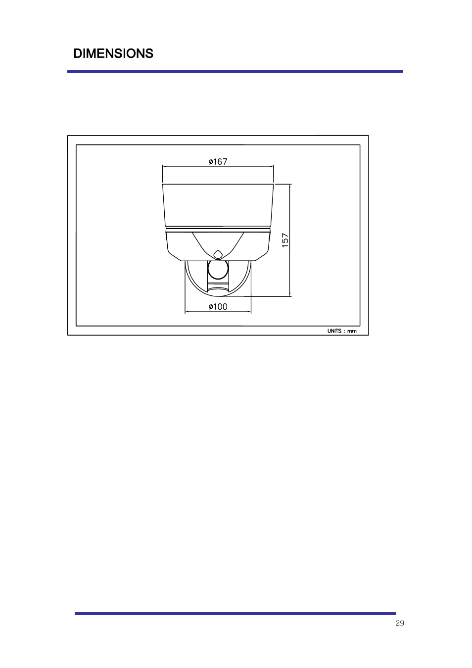 Dimensions | Optiview Mini Speed Dome Camera User Manual | Page 29 / 31