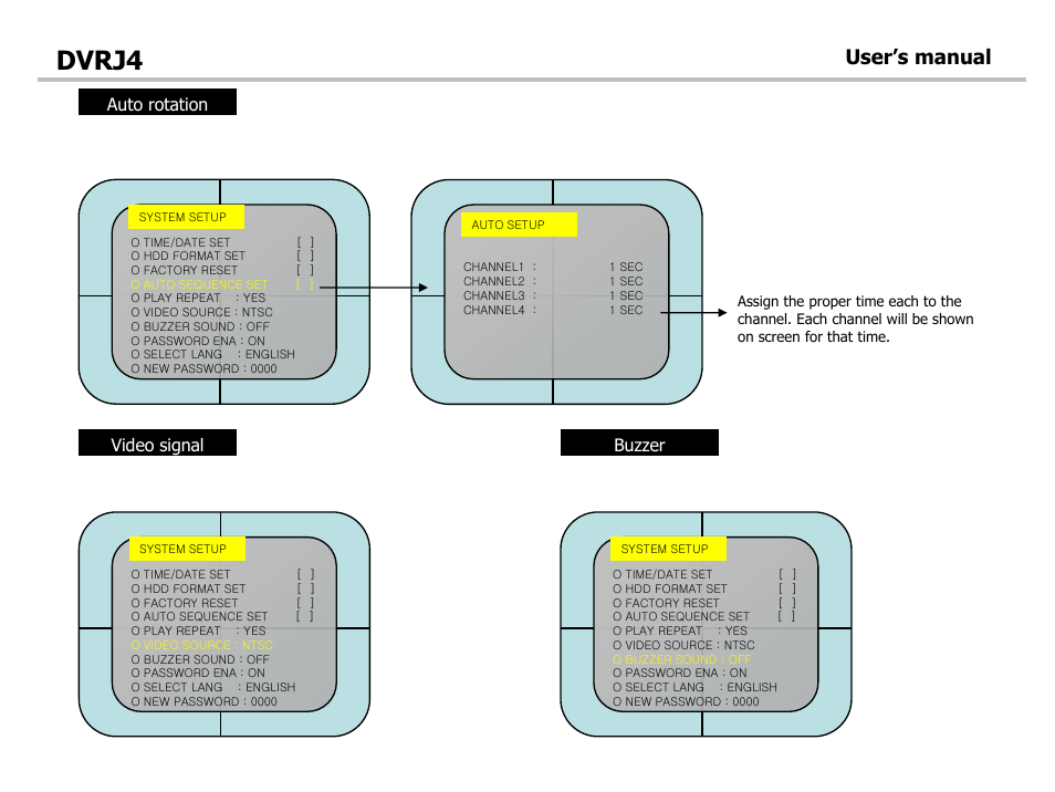 Dvrj4, User’s manual | Optiview DVRJ4 User Manual | Page 23 / 44