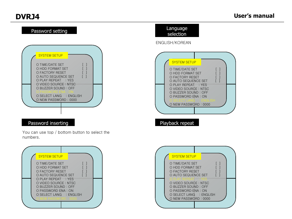 Dvrj4, User’s manual | Optiview DVRJ4 User Manual | Page 24 / 44