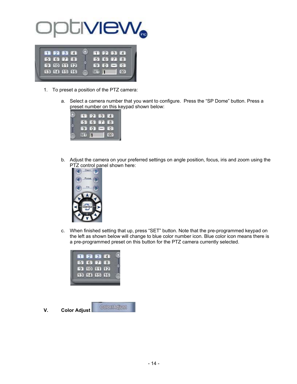 Optiview 2.28.06/4.37 User Manual | Page 14 / 19