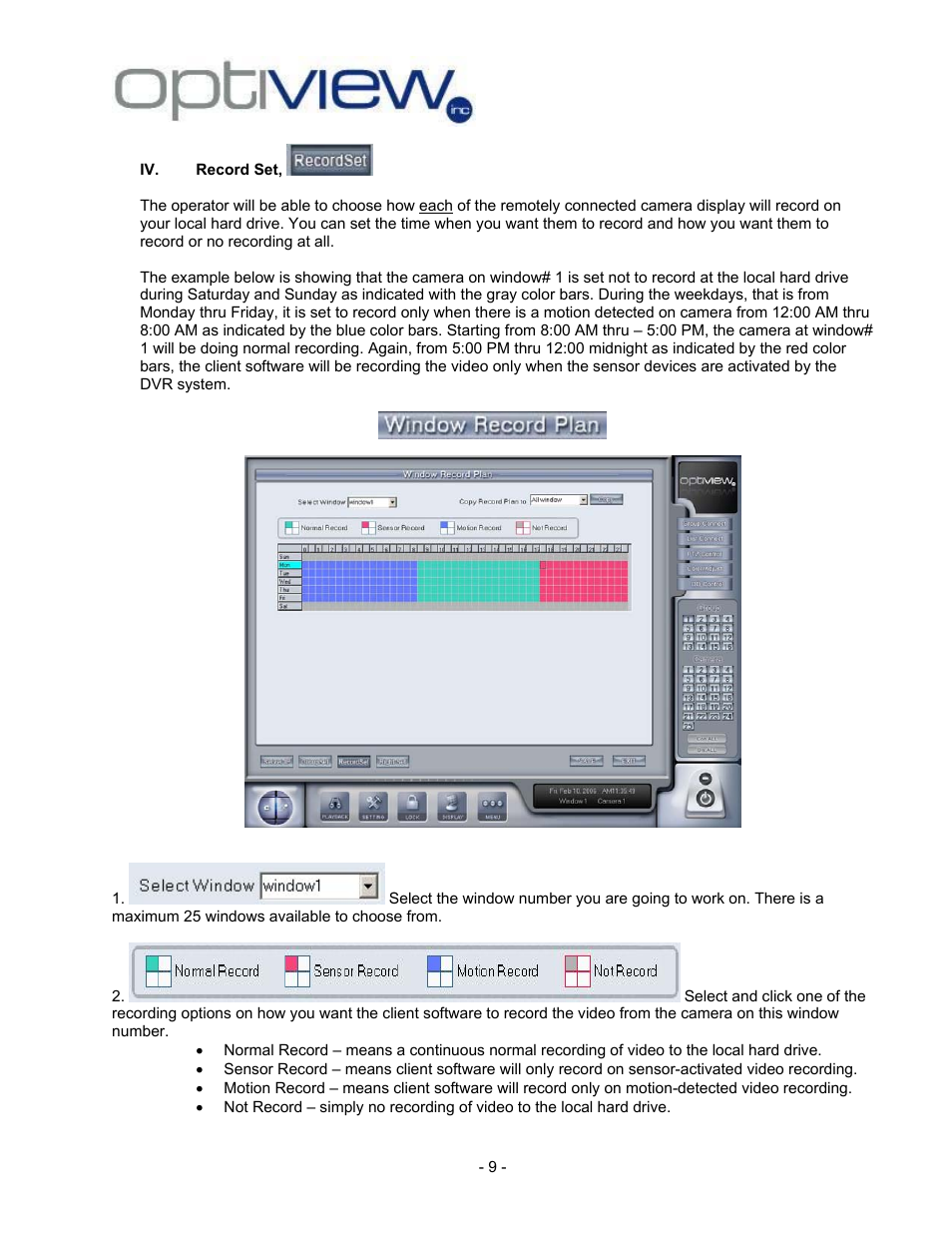 Optiview 2.28.06/4.37 User Manual | Page 9 / 19