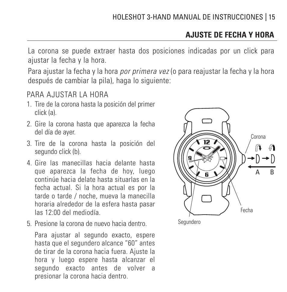 Oakley Holeshot 3 Hand User Manual | Page 16 / 99