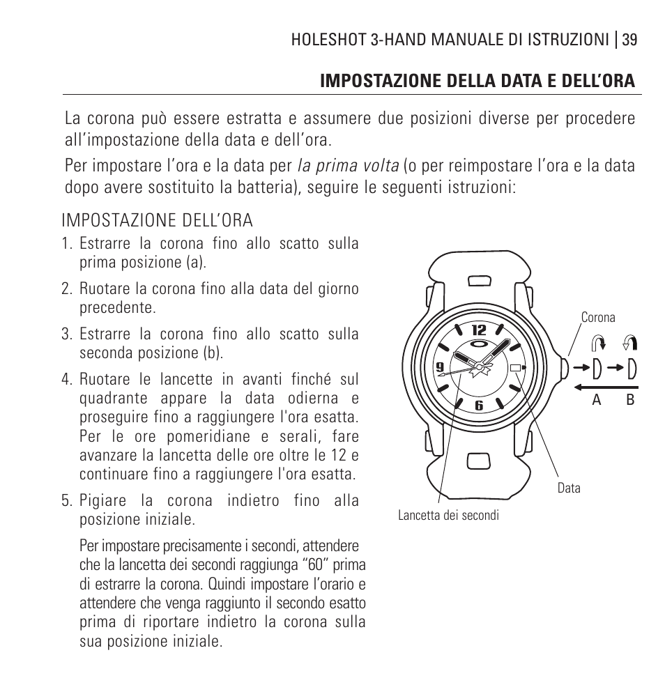 Oakley Holeshot 3 Hand User Manual | Page 40 / 99