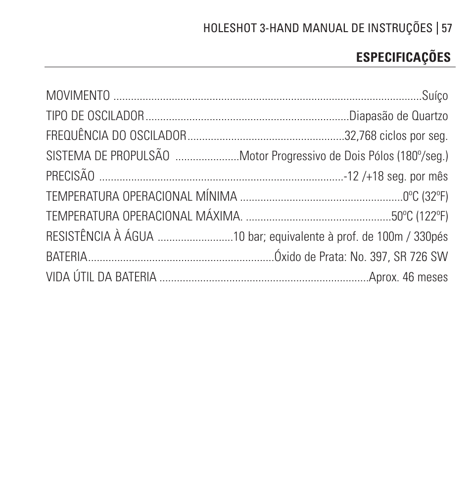 Oakley Holeshot 3 Hand User Manual | Page 58 / 99