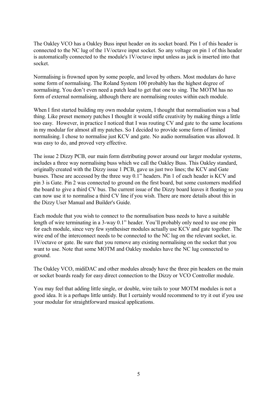 Oakley VCO 5U User Manual | Page 5 / 8