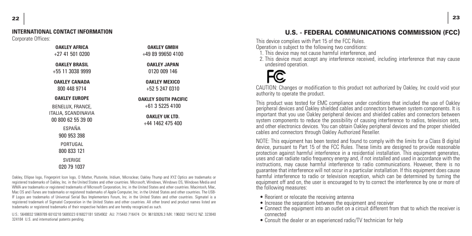 Oakley THUMP User Manual | Page 13 / 14