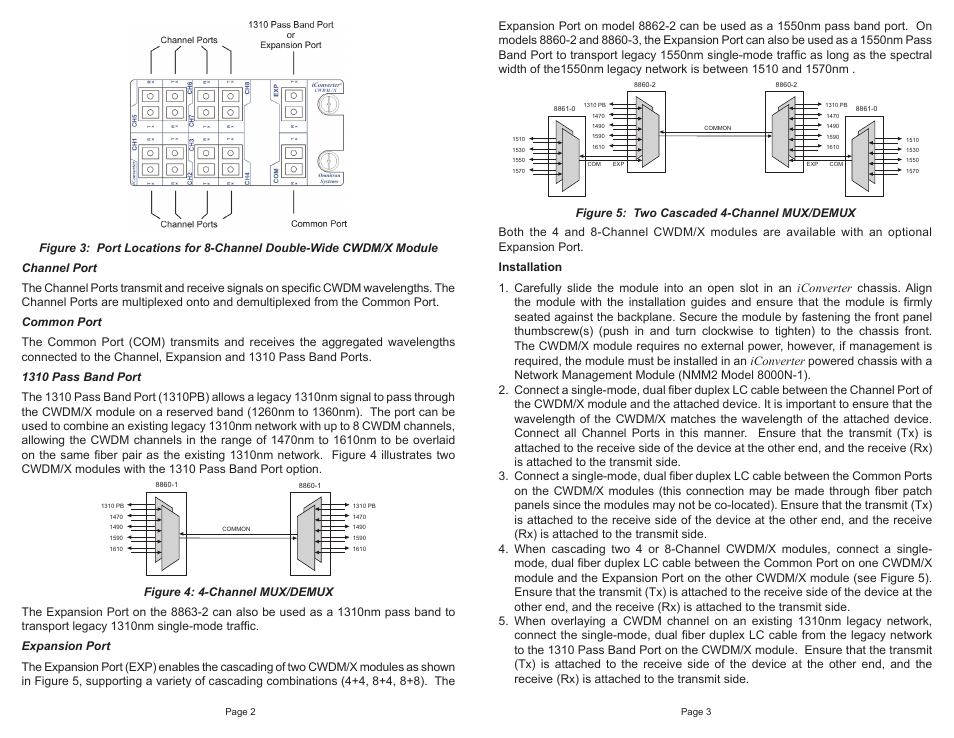 Omnitron Systems Technology Network Device MUX/DEMUX User Manual | Page 2 / 2