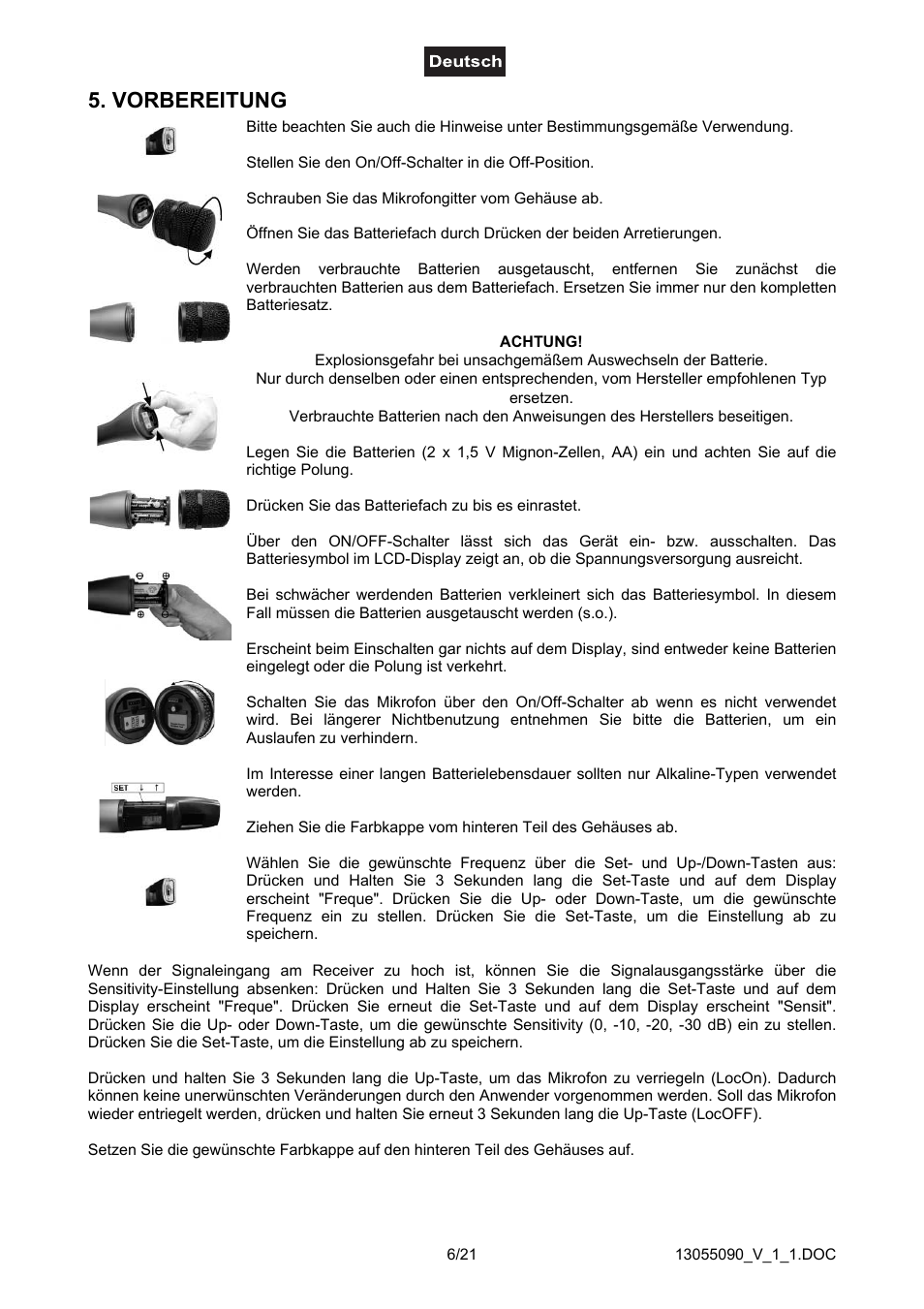 Vorbereitung | Omnitron Systems Technology HM-1000 User Manual | Page 6 / 21