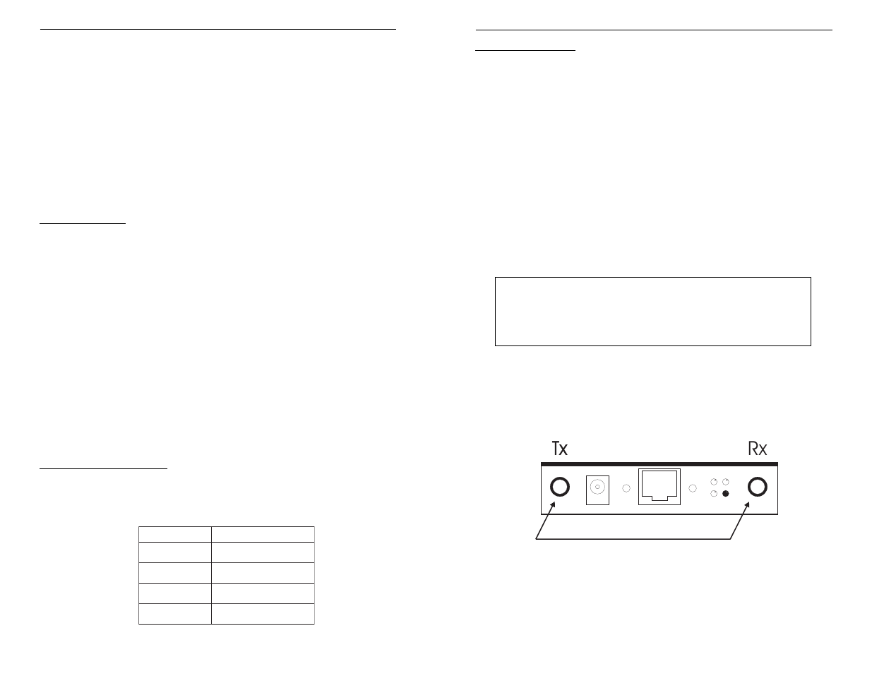 Tx rx, Installation, Site requirements | Configuration | Omnitron Systems Technology OmniRepeater 400FTD User Manual | Page 6 / 6