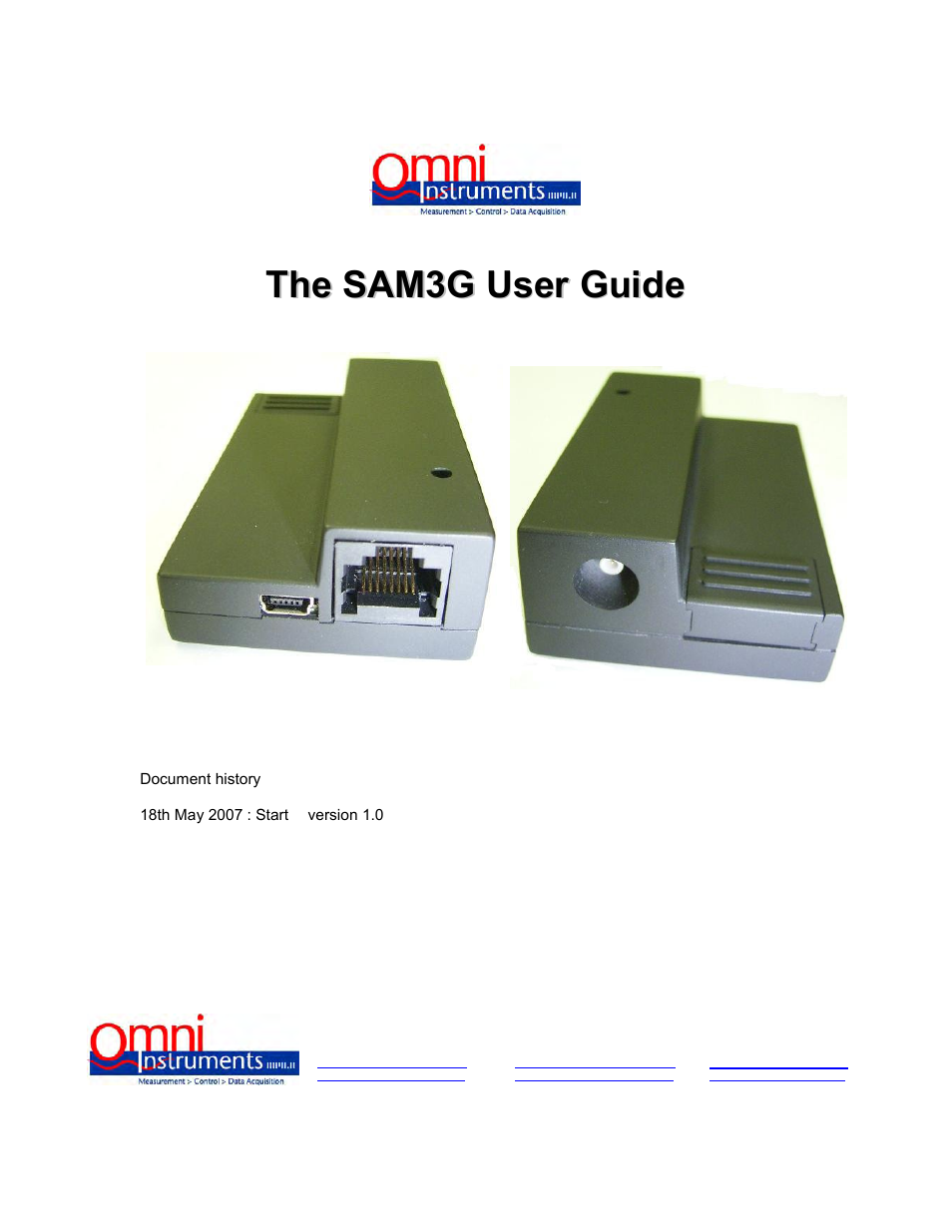 Omnitron Systems Technology SAM3G User Manual | 15 pages