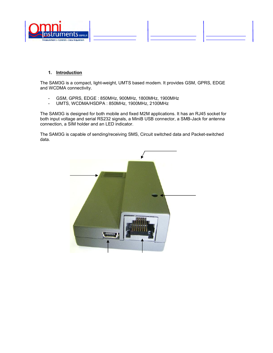 Omnitron Systems Technology SAM3G User Manual | Page 3 / 15