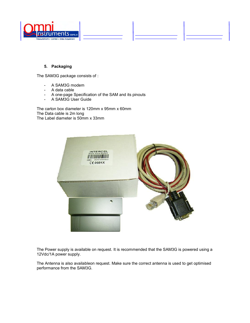 Omnitron Systems Technology SAM3G User Manual | Page 6 / 15