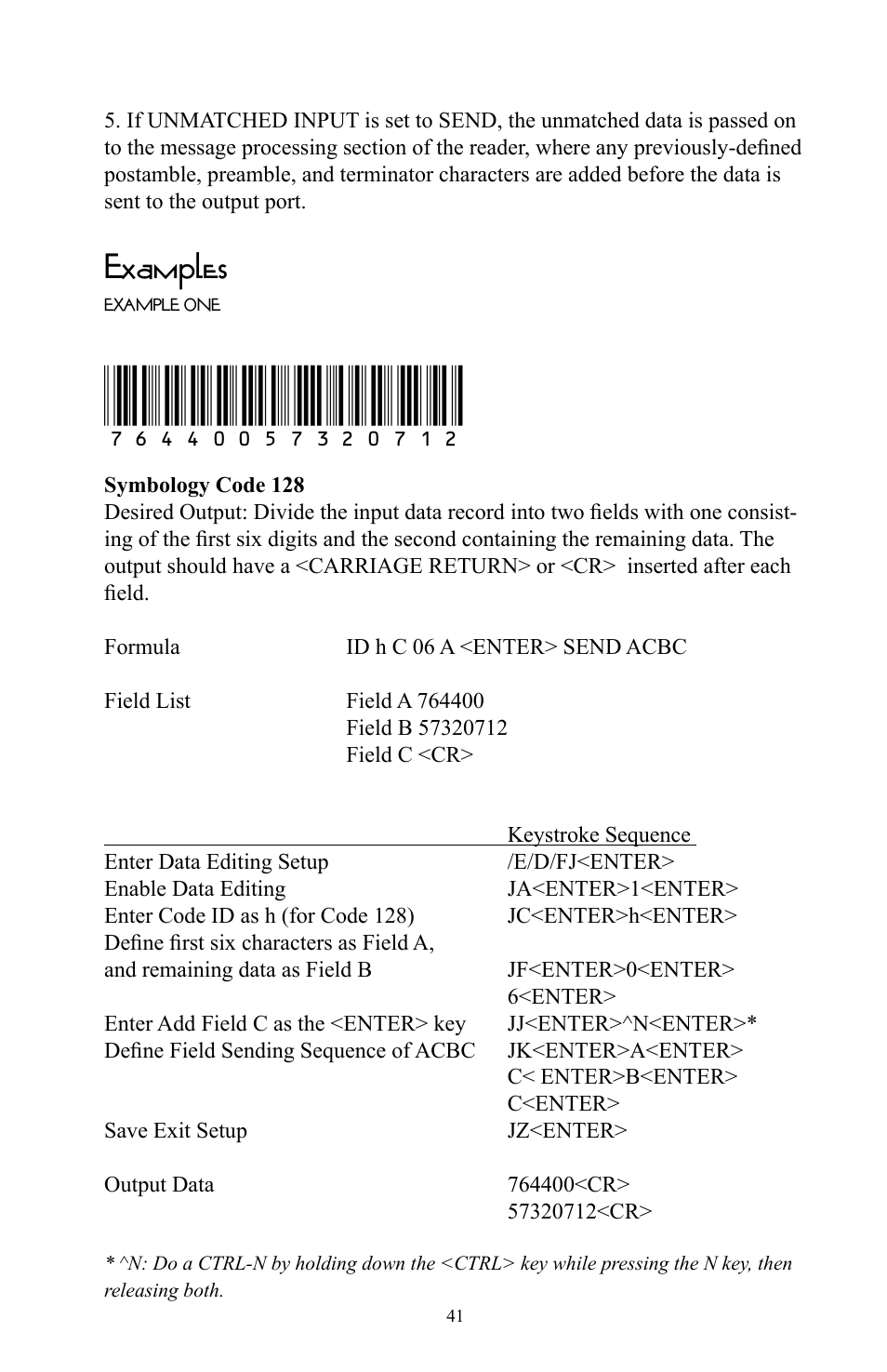 Examples | Omnitron Systems Technology RS-232 User Manual | Page 47 / 71