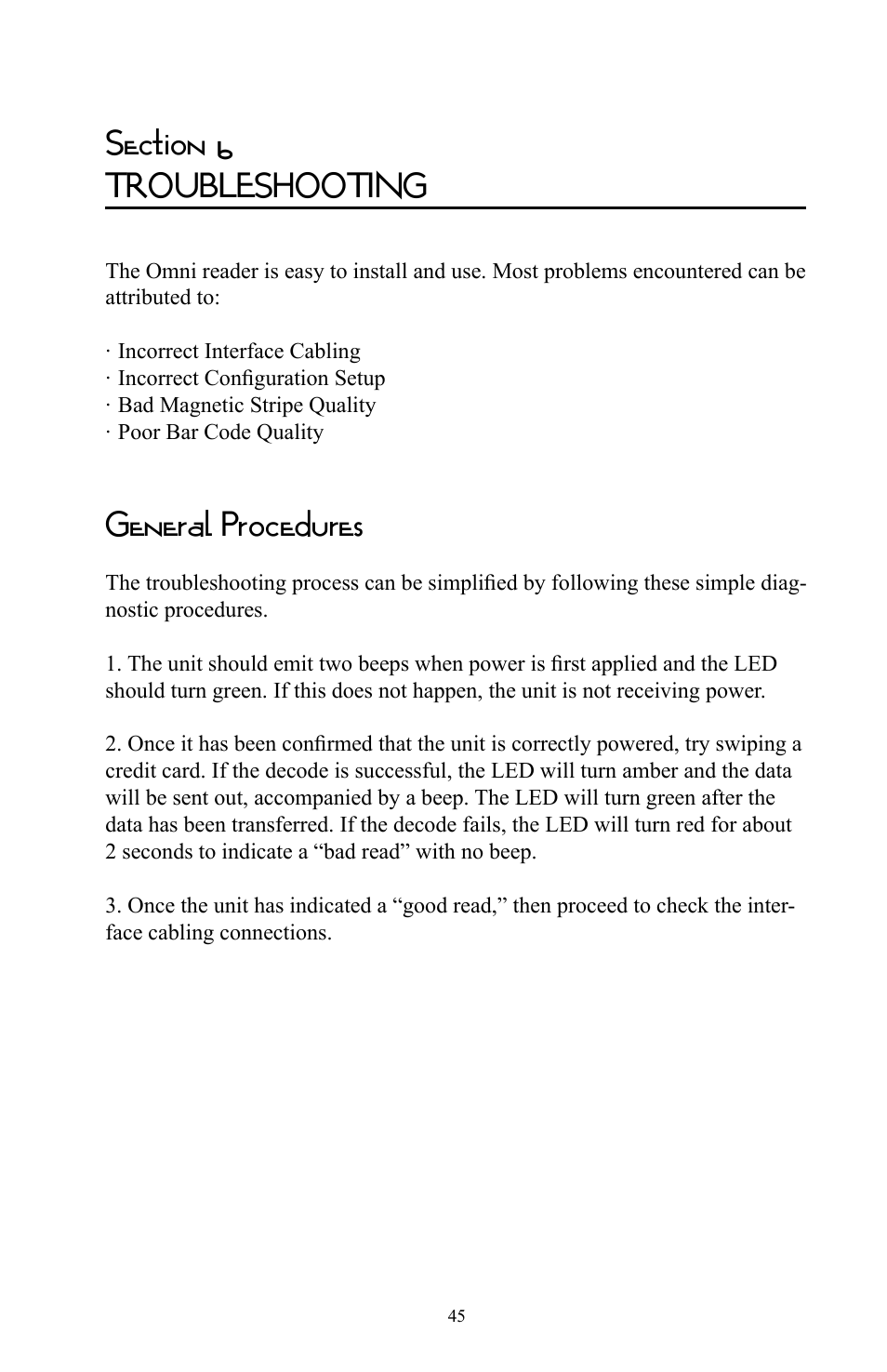 General procedures | Omnitron Systems Technology RS-232 User Manual | Page 51 / 71