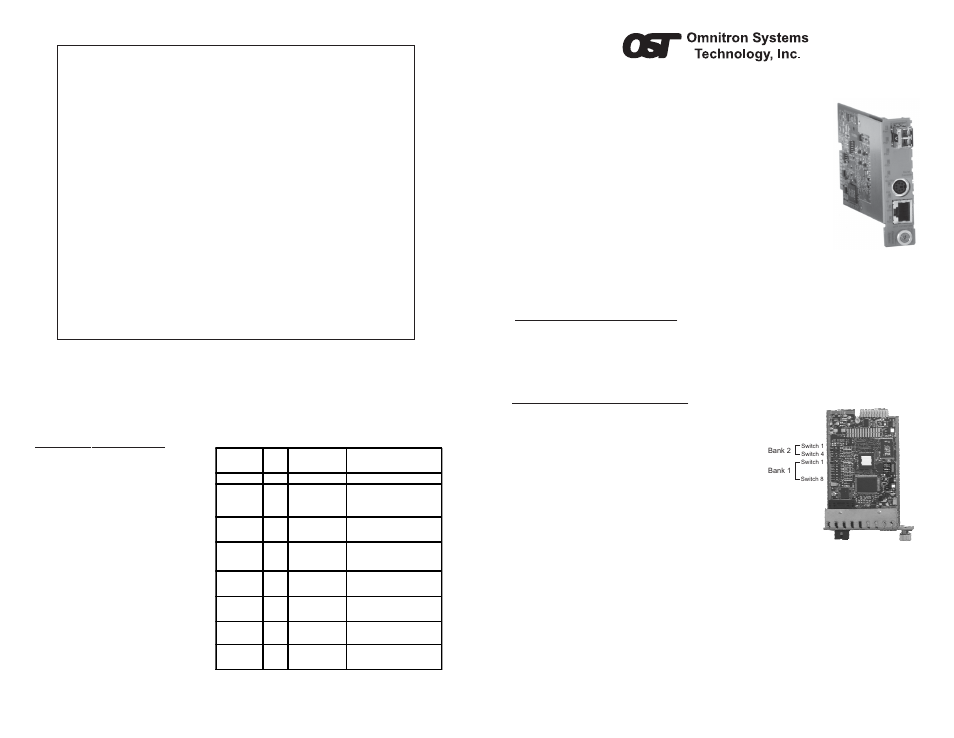 Omnitron Systems Technology Omnitron iConverter GX/TM2 User Manual | 2 pages