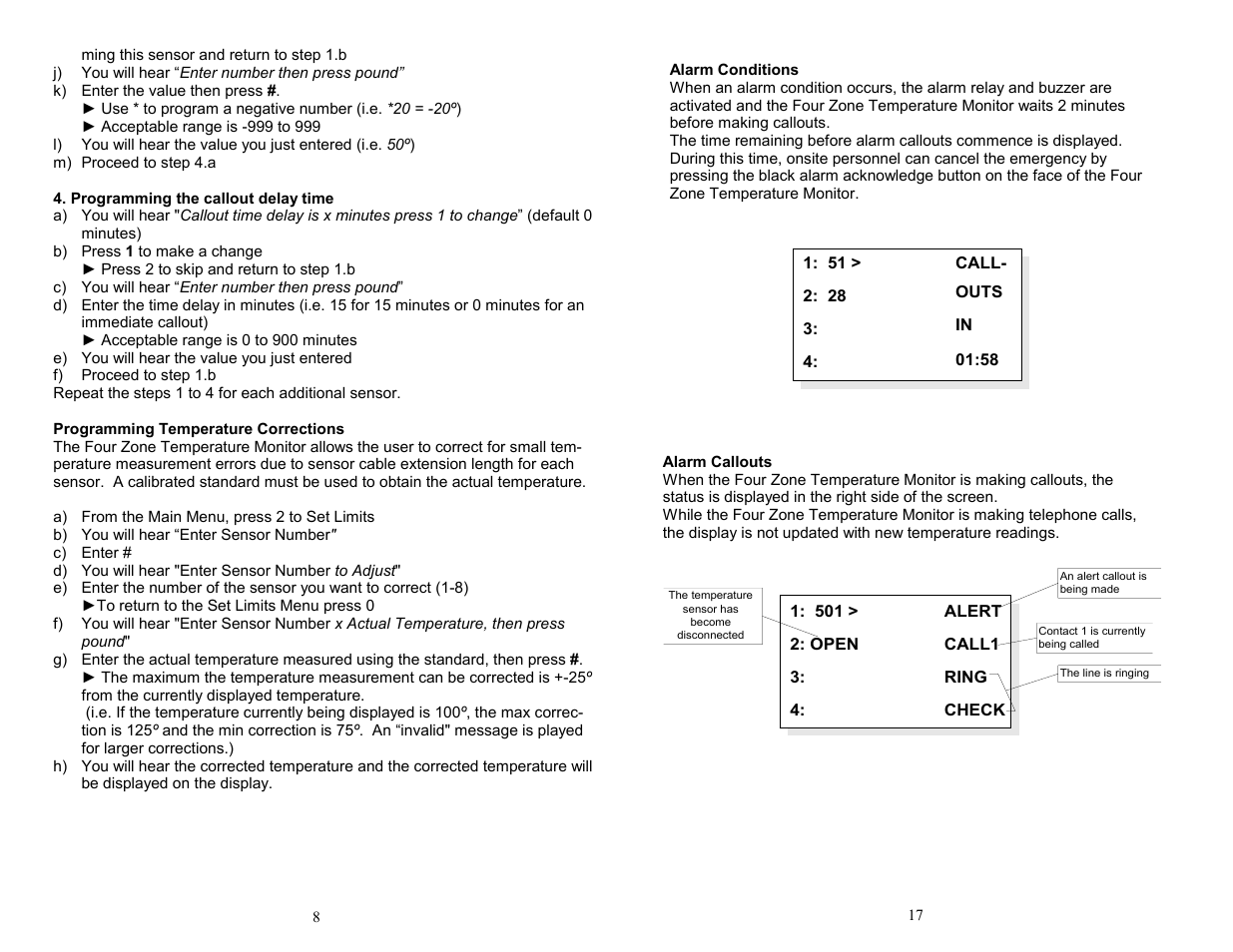 Omega Engineering Four Zone Temperature OMA-VM520-DCP User Manual | Page 8 / 12