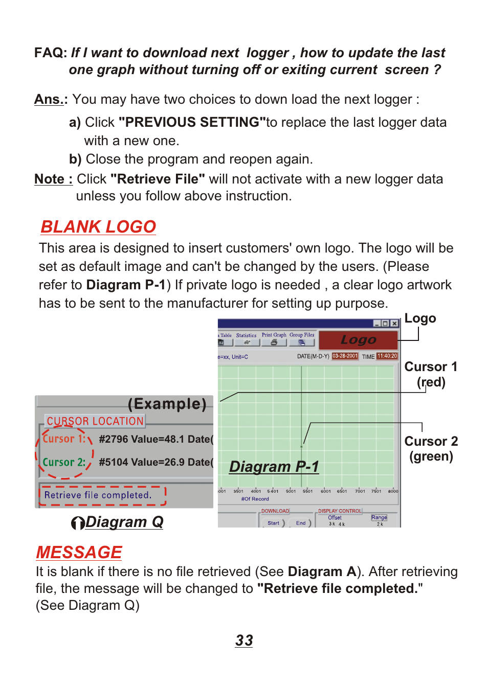 Blank logo, Message | Omega Engineering OM88128 User Manual | Page 36 / 45
