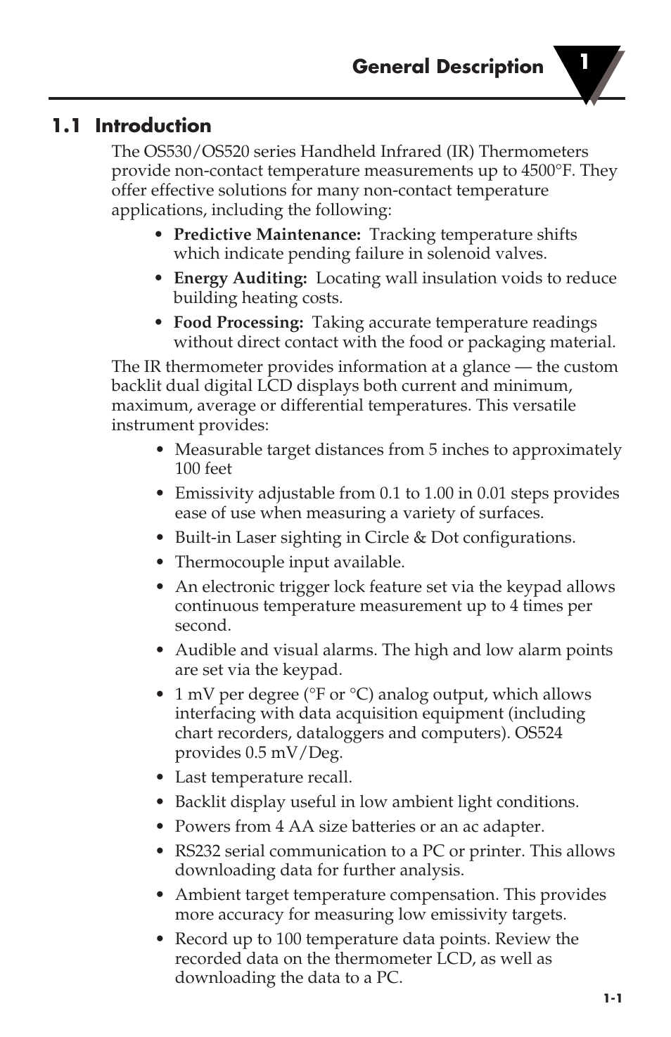 Omega Engineering OMEGASCOPE OS533 User Manual | Page 8 / 78