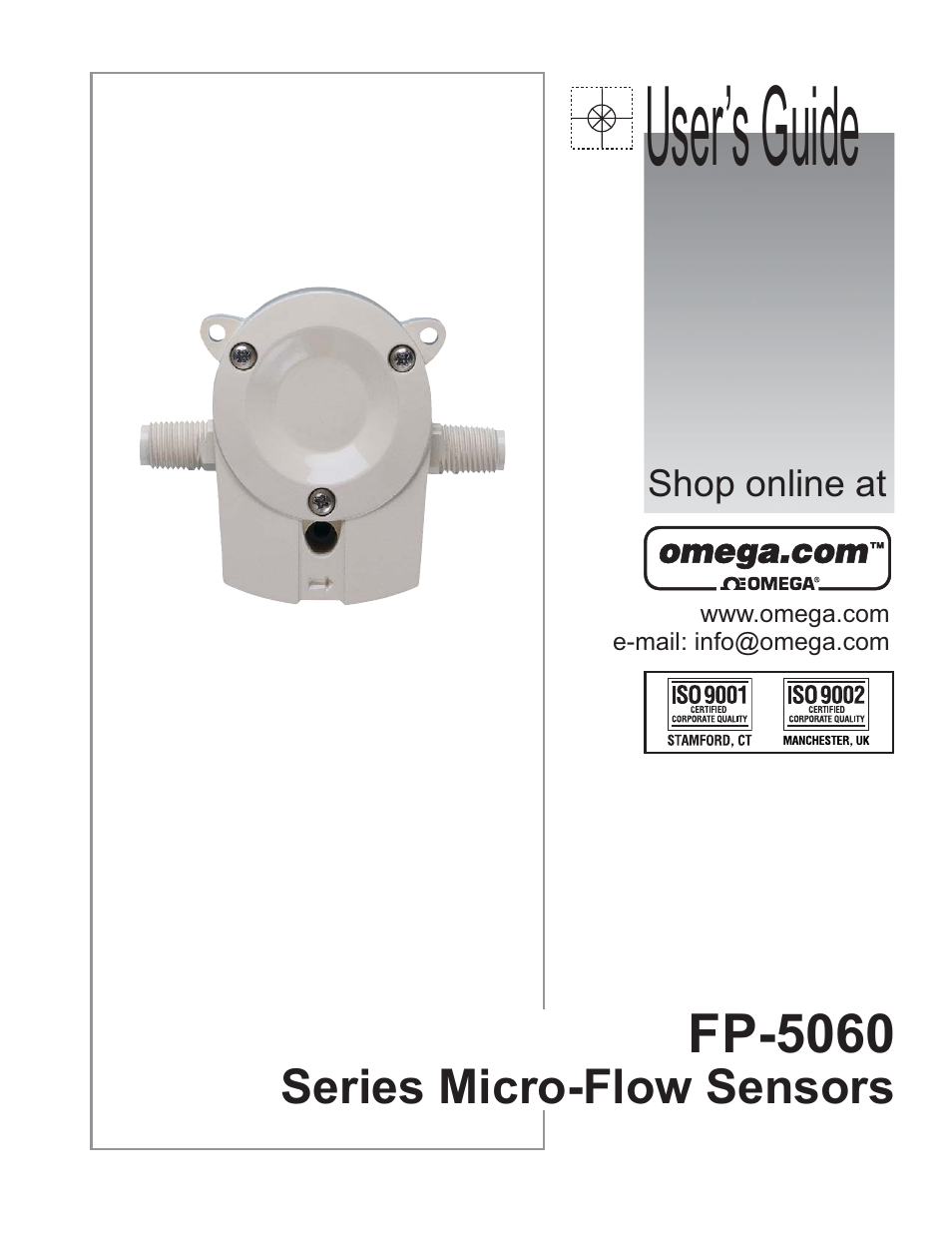 Omega Engineering Series Micro Flow Sensor FP-5060 User Manual | 8 pages