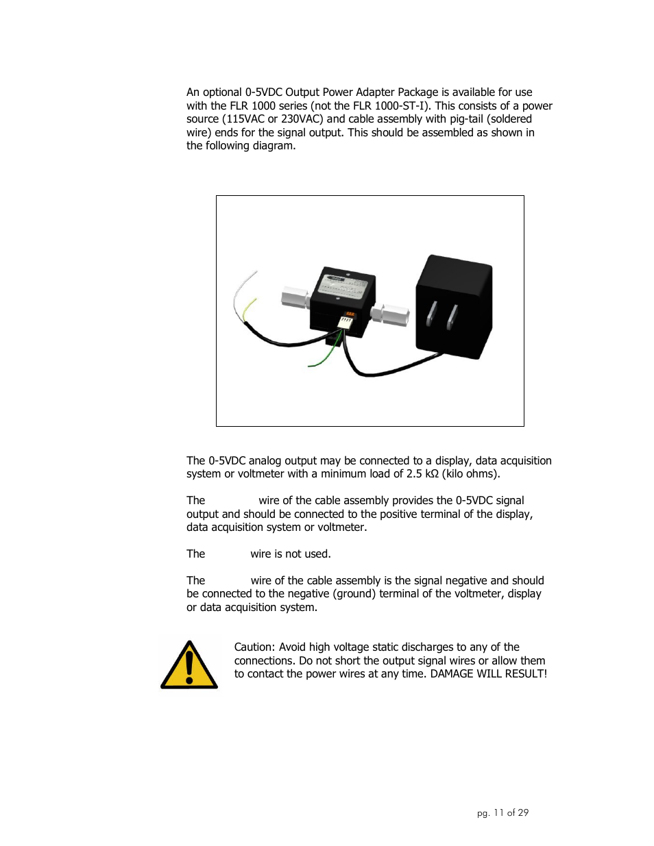 Omega Engineering FLR1000 User Manual | Page 11 / 29