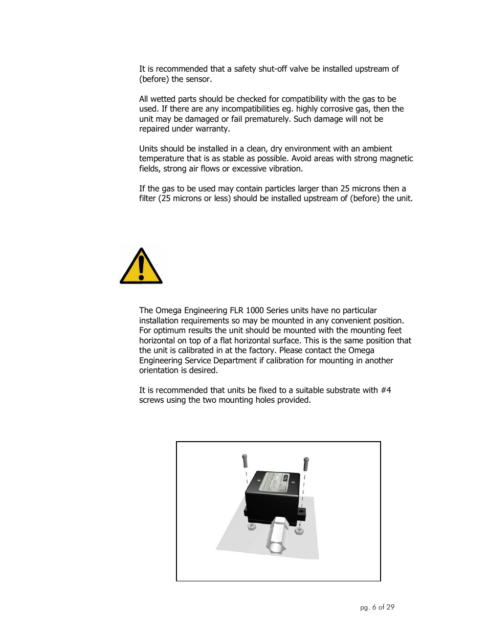 Omega Engineering FLR1000 User Manual | Page 6 / 29