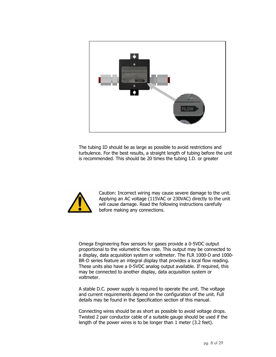 Omega Engineering FLR1000 User Manual | Page 8 / 29